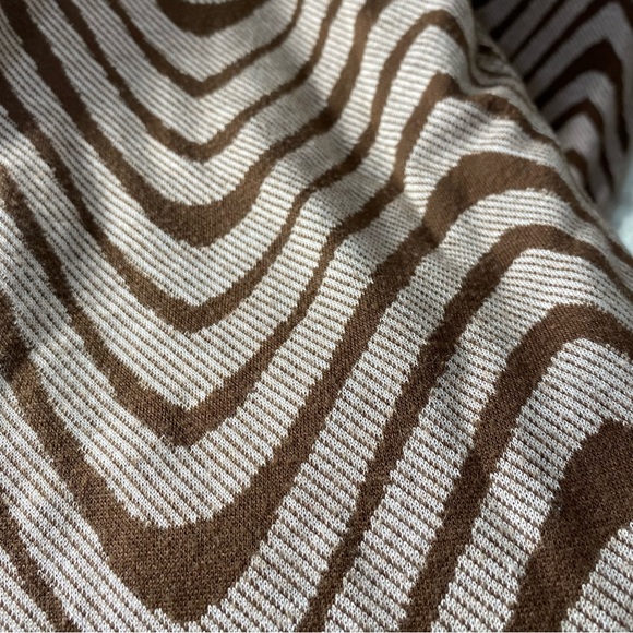 Urban Outfitters Flare Leggings 33 inseam Long Medium Brown wavy design pattern - Picture 5 of 10